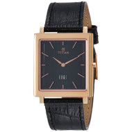 TITAN Analogue Black Dial - Gents