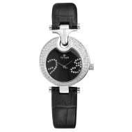 TITAN Purple Analog Black Dial - Ladies