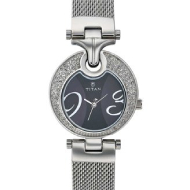 TITAN Purple Analog Mother of Pearl Dial - Women