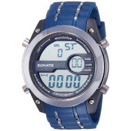 SONATA  Superfibre Digital Grey Dial - Gents