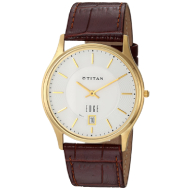 TITAN Analogue White Dial - Gents