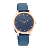 TITAN Athleisure - Blue Dial FKM Plastic Strap - Ladies
