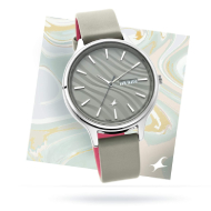 FASTRACK Ruffles Analog Grey Dial  - Women
