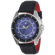 FASTRACK Purple Dial Black Leather Strap - Gents