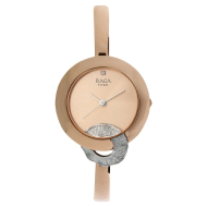 TITAN Raga Espana Rose Gold Metal Strap - Ladies