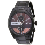 FASTRACK  All Nighters Brown Dial Metal Strap - Gents