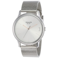 SONATA  Sleek Silver Dial Stainless Steel  Strap - Gents