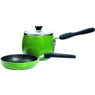 Premier Aluminum Teapot & Mini Frypan - 2 Pieces (Green)