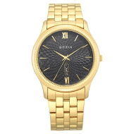 TITAN Black Dial Metal Strap - Gents