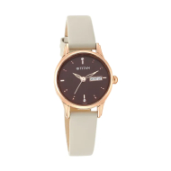 TITAN Lagan Brown Dial Leather Strap  - Ladies