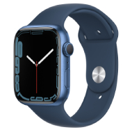 Apple Watch Series 7 (2021) GPS, 45MM Blue Aluminium Case with Blue Sport Band - Regular