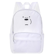 MINISO We Bare Bears-Backpack (White)