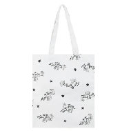 MINISO TomJerry I Love Cheese Collection Funny Letter Shopping Bag (White)