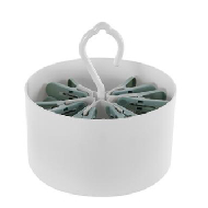 MINISO Storage Organizer + 24 Clothespins (White. Blue)