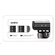 MINISO Menâ€™s 4 Blade Razor Refill (3Pack)