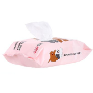 MINISO We Bare Bears Odorless Mild Wipes (80 Sheets)