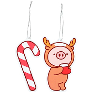 MINISO Mini Family Series Gift Tag (Piglet & Candy)