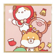 MINISO Mini Family Series Small Greeting Cards (2 pcs) (Mini Family B)