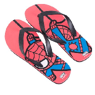 MINISO MARVEL Menâ€™s Flip Flops Size 39-40 (Spider-Man)