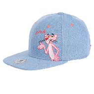 MINISO Pink Panther Denim Flat Top Cap