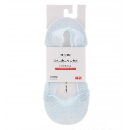 MINISO Lace Shaft-less Socks (Light Blue)