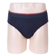MINISO Menâ€™s Stylish Solid Color Briefs (Blue 3XL)
