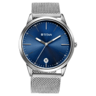 TITAN Elmnt  Midnight Blue Dial, Stainless Steel Strap - Gents