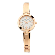 QUARTZ  Silver Dial Metal Strap - Ladies