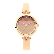 Titan Raga Viva Pink Dial Leather Strap - Ladies