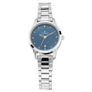 TITAN Blue Dial Metal Strap - Ladies