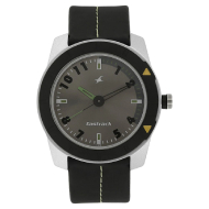 Fastrack Grey Dial Black Plastic Strap - Gents