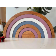HAPANA Rainbow Sorted  7 Pcs - Rustic Pink