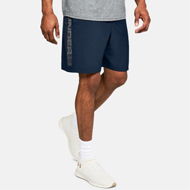 Men's UA Woven Graphic Wordmark Shorts - Academy / Graphite