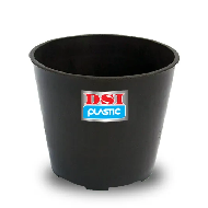 DSI Bella 03 Flower Pot Black - 8.5 CM