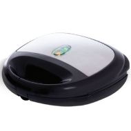 Abans Sandwich, Waffle & Grill Maker (3 In 1) - Black