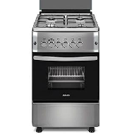 Abans 50cm Free Standing Gas Cooker with Gas Oven - Stainless Steel