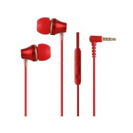 Miniso Earphones with Capsule-Shaped Case Model-8431-Red