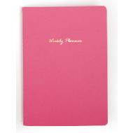 MINISO Weekly Plan Stitch Bound Book - 32 Sheet (Fuchsia)