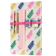Miniso Candy Rainbow Series Memo Book with Pencil
