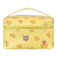 MINISO Tom & Jerry I Love Cheese Collection Funny Cheese Cosmetic Bag - Yellow