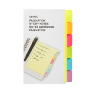 MINISO Pagination Sticky Notes (6 Colors)