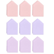 Miniso House-Shape Makeup Sponges - 9 Pcs