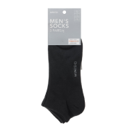 MINISO Athletic Low-cut Socks for Men (3 Pairs) - (Black)
