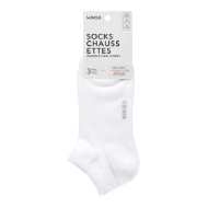 MINISO Breathable Mesh Low-cut Socks for Women (3 Pairs) - (White)
