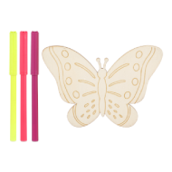 MINISO Wooden Coloring Set (Butterfly)