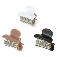 MINISO 2.5cm Hair Claw Clip 6pcs (Solid Color)