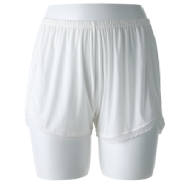MINISO Lace Series Comfortable Slip Shorts for Women -M (White)