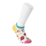 MINISO Fruity fairy Women's Ankle Low-Cut Socks (2 Pairs) (White)