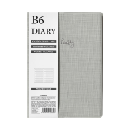 MINISO B6 Stitch-bound Book with Calendar - Gray