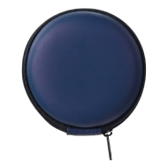 Miniso Round Digital Accessories Storage Case (Navy Blue)